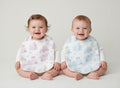 Le bavoir Toile de Jouy Bleue ou Rose